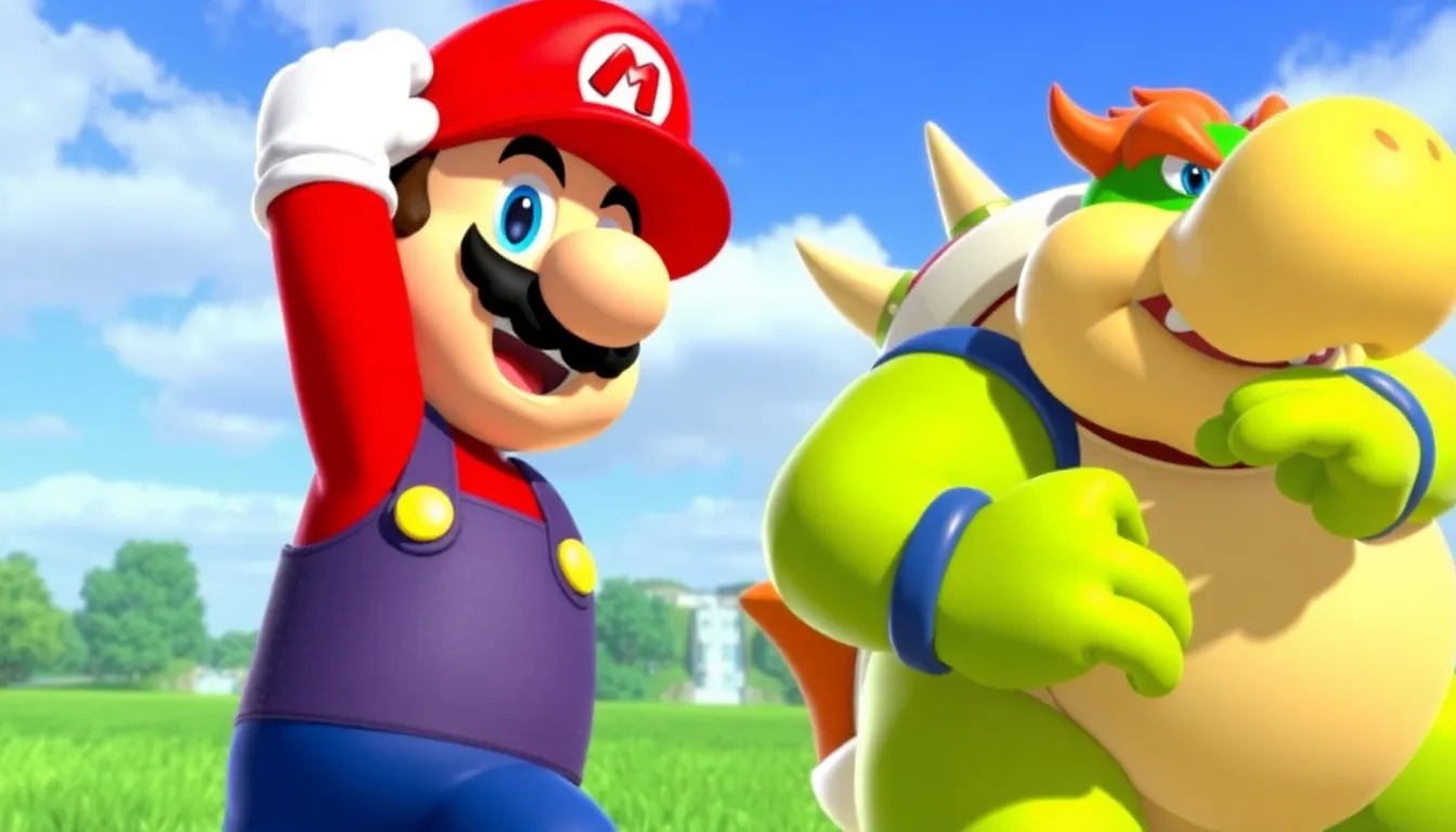 Mario and Bowser Jr