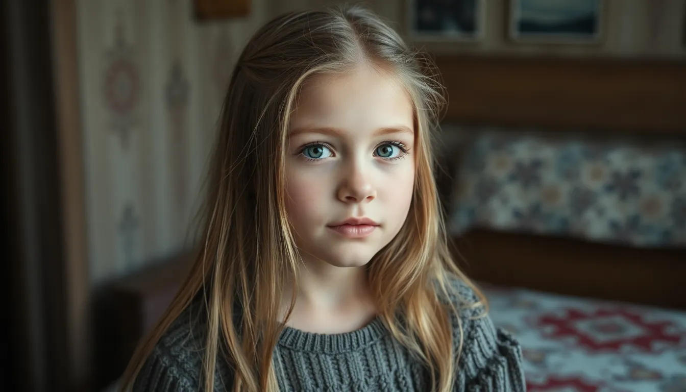 A russian girl 10 years old hd real