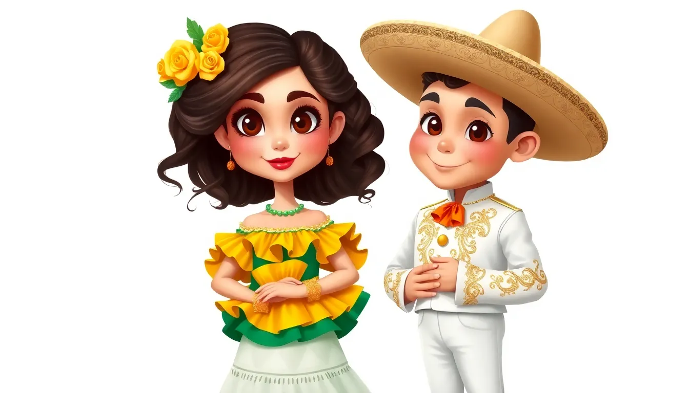 funny caricature                 
Mexican couple i...