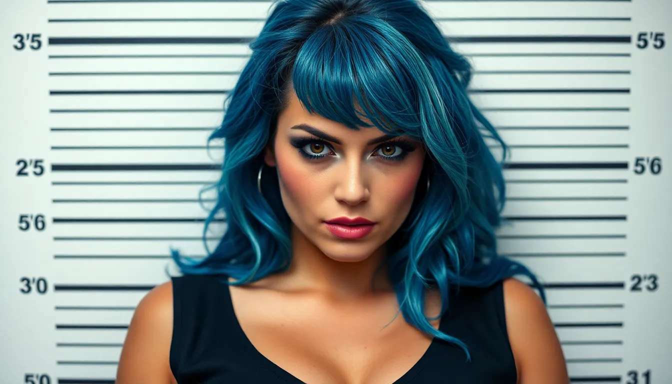 beautiful bluehaired curvy sexy freedressed Crimin... beautiful bluehaired curvy sexy freedressed Crimin...
