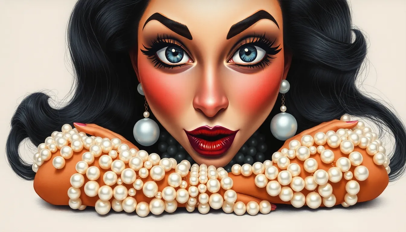 funny caricature Art Deco portrait of a woman fro... funny caricature Art Deco portrait of a woman fro...