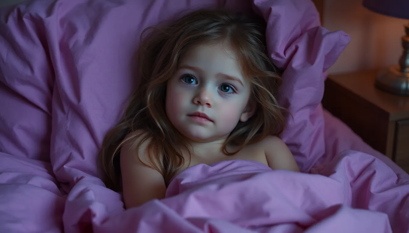 Girl in bed