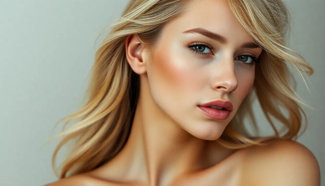 A woman nudes, blonde hair A woman nudes, blonde hair