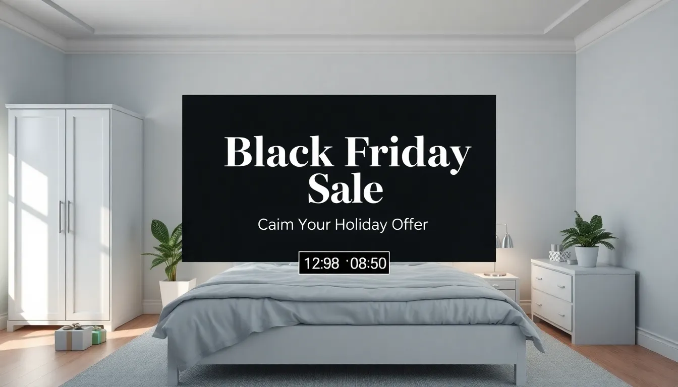 Ultra-detailed photorealistic wide rectangular bedroom scene (3000x600, aspect ratio 5:1), featuring...