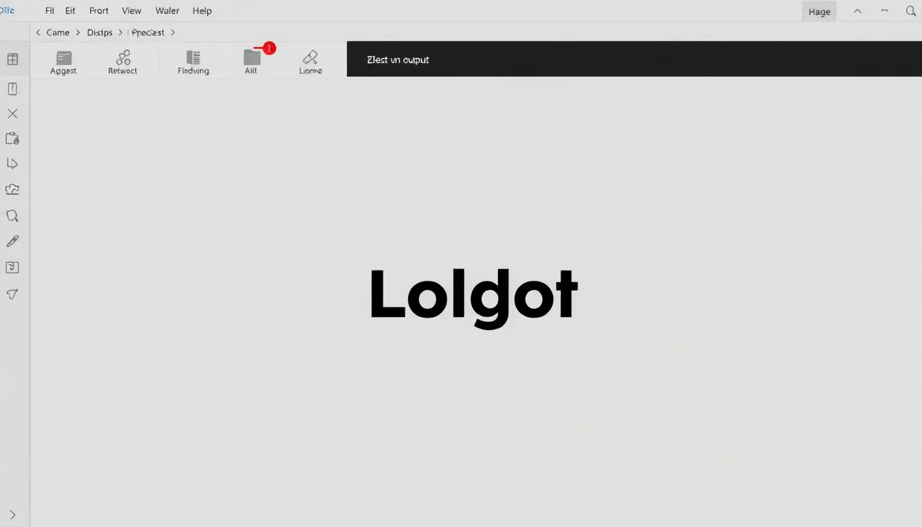 Edit the logo in the output.