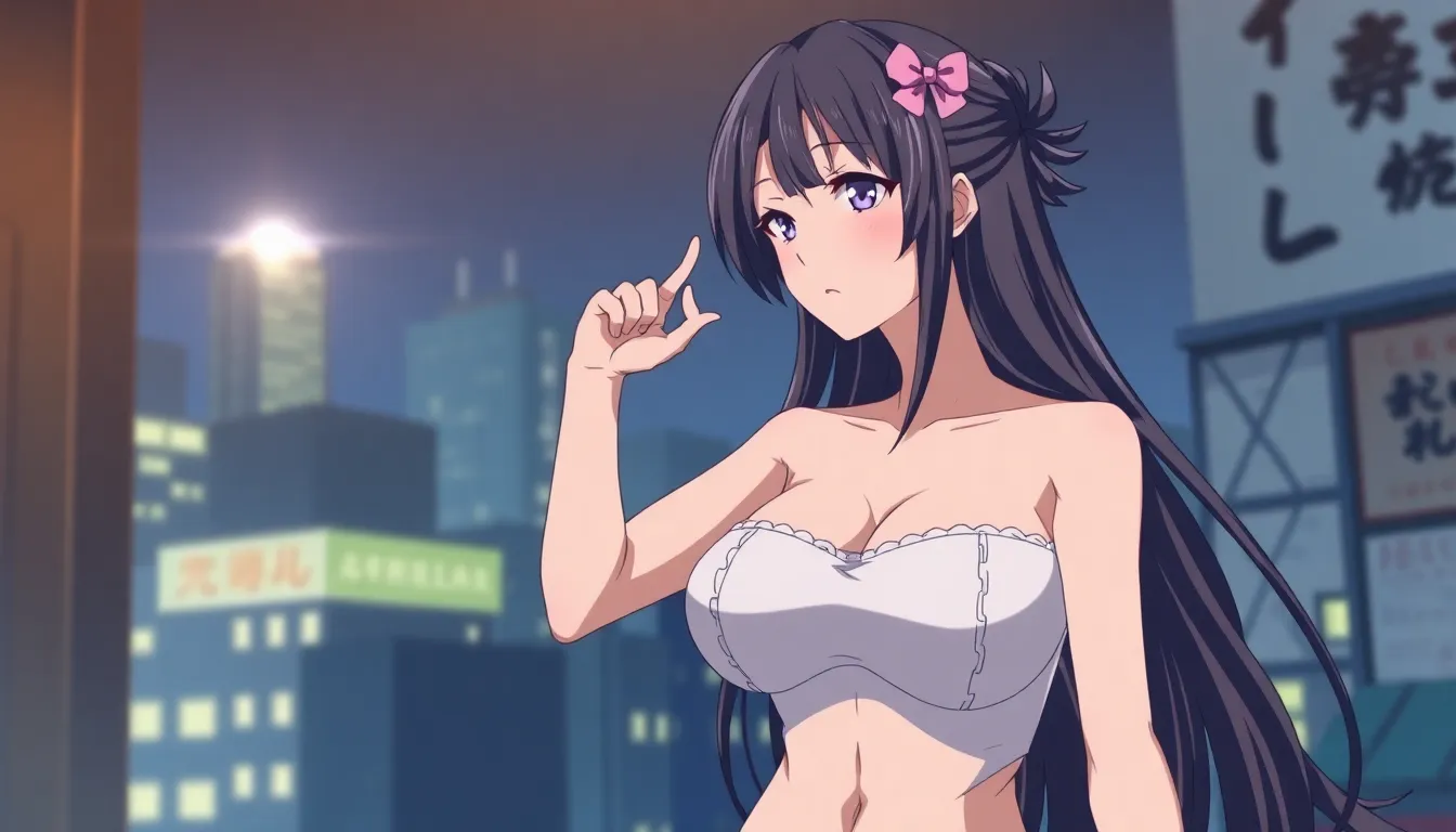 Big boobs anime girl