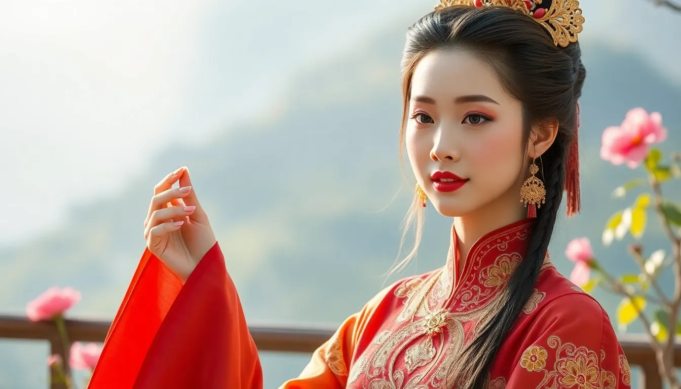 Help me to produce a Chinese classic beauty, this ...