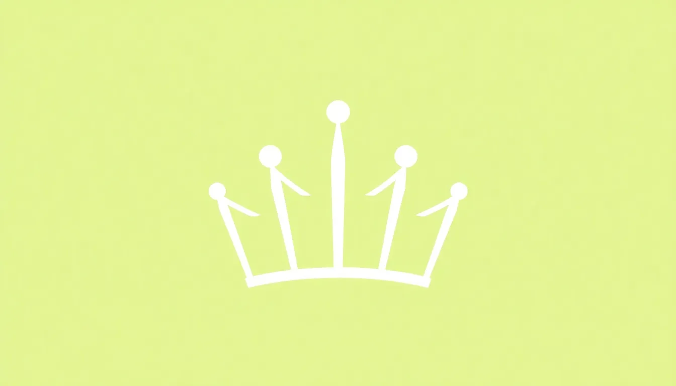 Minimalist crown logo, identical shape to the provided reference image,
flat design, solid white col...