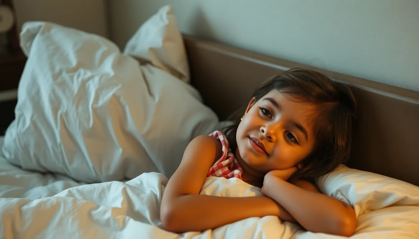 Girl in bed