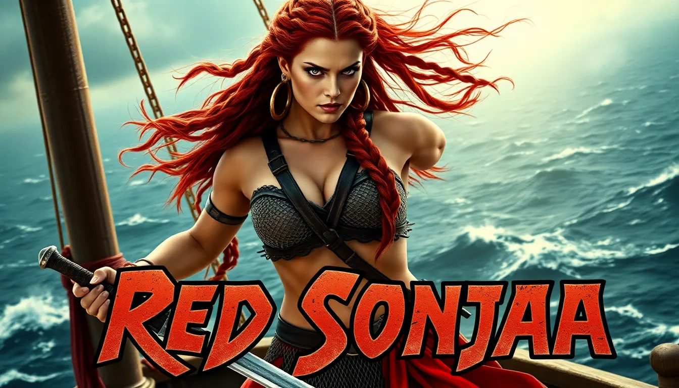 Red Sonja: A powerful warrior aboard an ancient sh... Red Sonja: A powerful warrior aboard an ancient sh...
